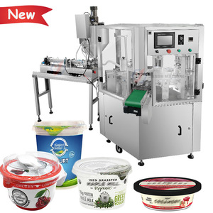 Macchina Automatica Rotativa per Riempimento e Sigillatura di Vasetti di <span class=keywords><strong>Yogurt</strong></span> con Tappatura del Coperchio - Product Image 1