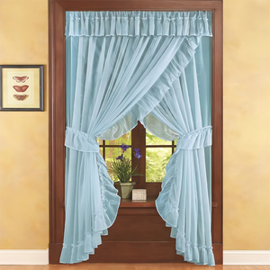 <span class=keywords><strong>Tenda</strong></span> per finestra in voile con pannello per tende trasparente arruffato - Product Image 3