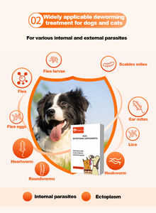Compresse Svermianti con Estratti Vegetali per Cani e Gatti - Integratori Nutrizionali per la Cura Quotidiana - Forniture Professionali per la Salute degli Animali Domestici - Product Image 3
