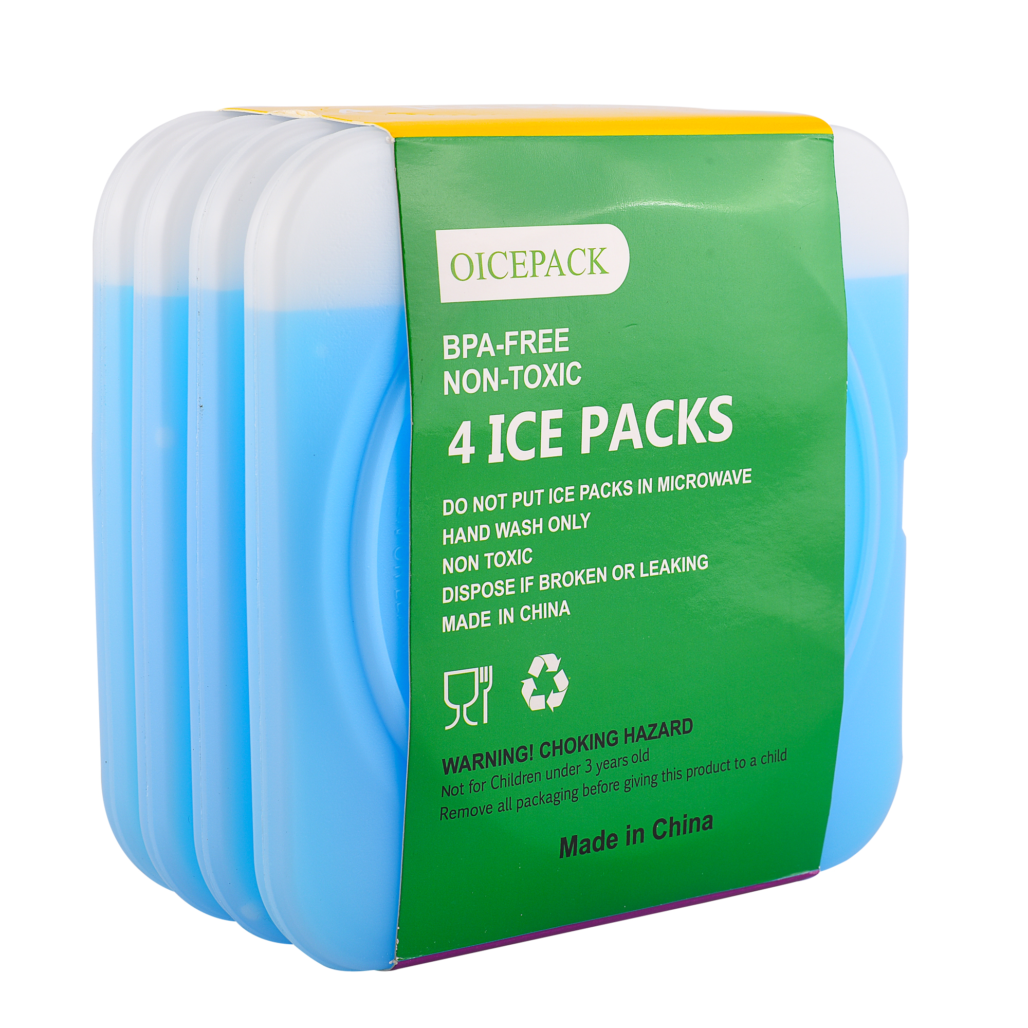 Бесплатная доставка по цене для адреса США и по лучшей цене, 4 набора упаковочных пакетов для мороженого, пакетов для ланча или охлаждающих пакетов