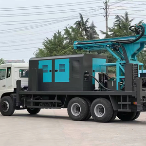 מקדחת בארות מים ניידת על משאית דיזל מדגם YOTOL, בעלת הספק של 85 קילוואט (380 כוחות סוס), מדגם HOWO 6x4, עם פטיש פנאומטי, עומק קידוח מקסימלי של 600 מטר, עם מנוע. - Product Image 1