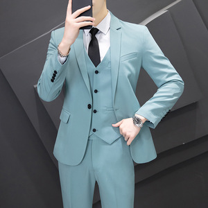 <span class=keywords><strong>Traje</strong></span> de Novio de Primavera, Nuevo, Corte Entallado, de un Solo Pecho, con Cuentas, de Tres Piezas, Estilo Coreano, Moderno, <span class=keywords><strong>para</strong></span> Boda, Padrino, Ropa Formal <span class=keywords><strong>para</strong></span> Hombre - Product Image 3