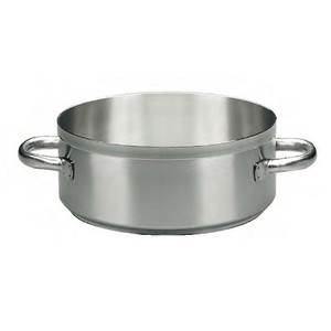 Cacerola poco profunda de acero inoxidable Ø 40 cm H 15.5 cm, 19.5 L, base de triple capa Paderno - Product Image 1