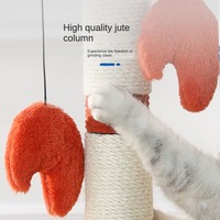 Arbre à chat en vente chaude, meubles pour animaux de compagnie, poteaux à gratter en sisal, tour à chat unique de grande taille, grimpant verticalement, carton