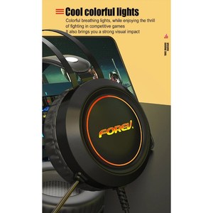 Auriculares para juegos Forev con audio virtual 7.1 e iluminación LED para PC, PS4 y Xbox - Product Image 2