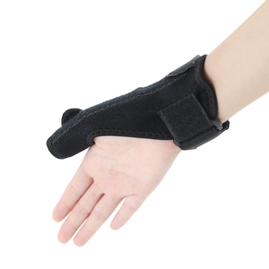 Adjustable Neoprene Spring Steel Plate Sports Safety <strong>Thumb</strong> Support Brace Hand Guard <strong>Splint</strong> <strong>for</strong> Arthritis-Black Universal - Product Image 5