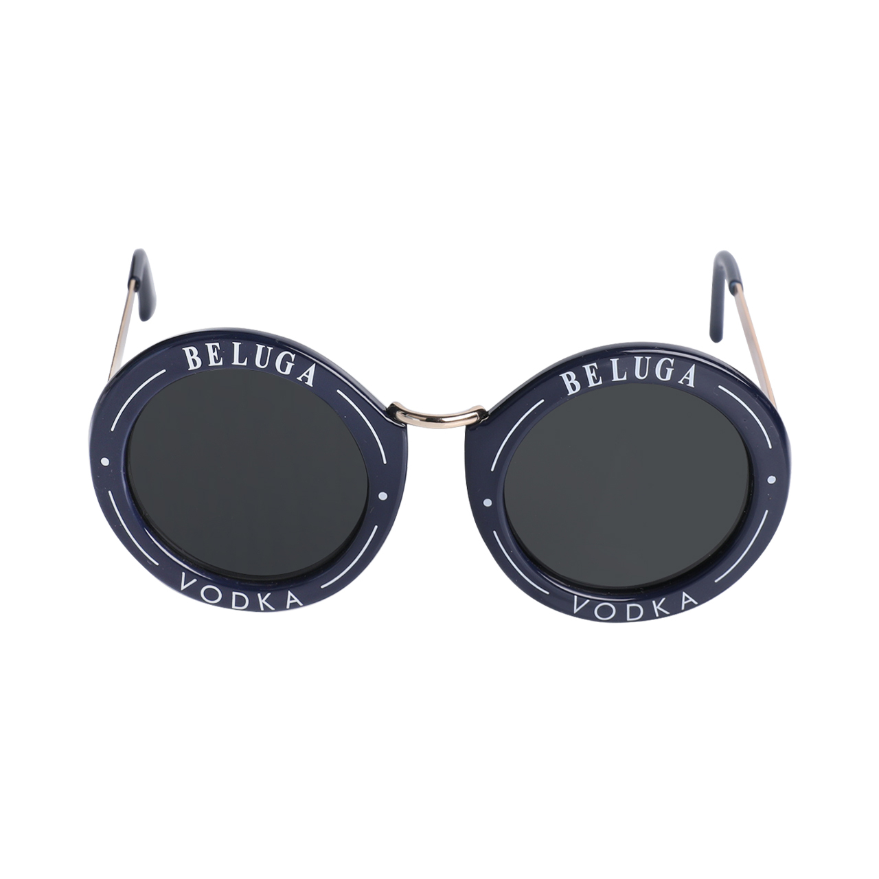 AIEYEZO Steampunk Sunglasses - Round Metal Frame, Ice Blue Mirror Lenses, 100% UV Protection - View #3