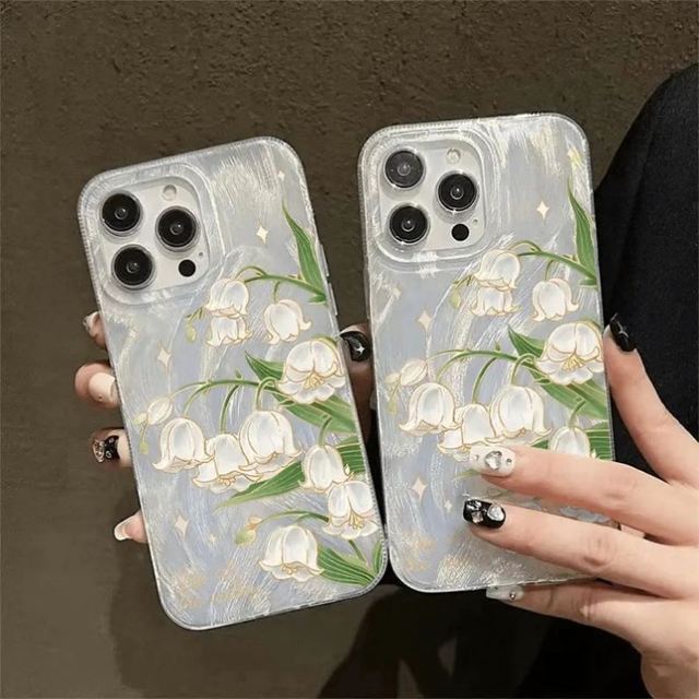 Lily of the Valley Graphic Phone case for iPhone 16 15 14 13 12 11 X XR Xs SE2 SE 8 7 Plus Pro Max Acrylic Back Cover