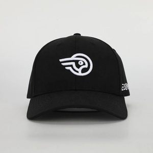 Gorra de Béisbol Deportiva Personalizada al por Mayor con Logotipo Bordado en 3D, 6 Paneles, de Alta Calidad, Impermeable, de Poliéster Negro, para Hombre y Mujer, con Detalles Metálicos - Product Image 2