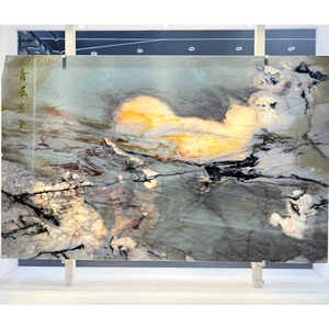 Panel de pared de mármol luminoso con función de retroiluminación de cuarcita de cristal <span class=keywords><strong>Laguna</strong></span> translúcido, azulejo de suelo, encimera de muebles brillantes - Product Image 1