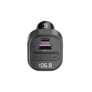 Cargador de Coche FM de 2 Puertos, Cargador de Coche Pd36w Cinco en Uno Multifuncional, Carga Súper Rápida, Pantalla Digital Multi Puerto - Product Image 4
