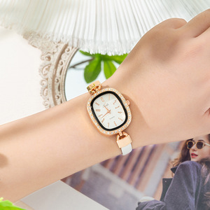 Reloj de Mujer Ms <span class=keywords><strong>TADI</strong></span> Ecológico con Movimiento de Cuarzo, Estilo Antiguo, con Incrustaciones de Diamantes, Estilo INS, Correa Ovalada Delgada de Acrílico - Product Image 2