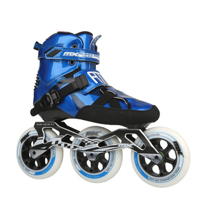 Blue Micro-fiber Lining Midsole Speed Skates <strong>Flashing</strong> <strong>Roller</strong> - Product Image 1