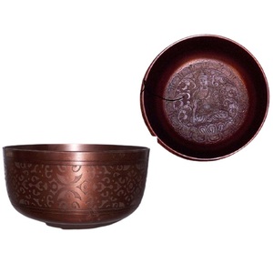 Cuenco de canto tibetano de aluminio para decoración del hogar, cuencos de Canto de Metal blanco hechos a mano con acabado colorido - Product Image 3