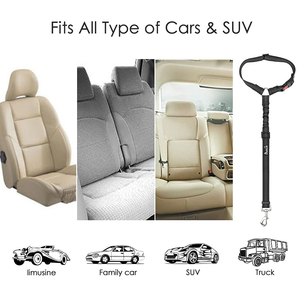 Vente en gros d'usine : Sangle de sécurité robuste et durable en nylon, rétractable et réglable, pour chien, animal de compagnie, véhicule, voiture, laisse de siège - Product Image 5