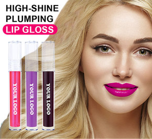 Gloss à lèvres repulpant végétalien à marque privée, haute brillance, non collant, huile à lèvres hydratante avec acide hyaluronique et vitamine E - Product Image 4
