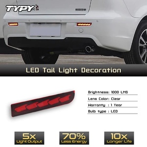 Luces LED Reflectantes para Parachoques para Mitsubishi Lancer Evo Evolution ASX Outlander Sport RVR, Señal de Giro Dinámica, Luz Trasera de Freno - Product Image 5