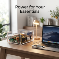 Centrale Électrique Portable Haute Efficacité Étanche pour Camping et VR, 1000W, LiFePO4, Chargeur Solaire DIY, MPPT, Onde Sinusoïdale Pure à 100%