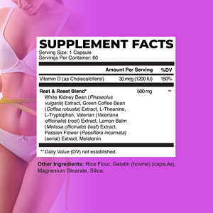 Bruciagrassi Notturno con Melatonina in Capsule, con Fagiolo Bianco per Bruciare i Grassi, Supporto al Metabolismo, Sonno Profondo, Bruciagrassi Notturno - Product Image 2