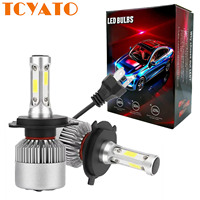 Phares LED de voiture TCYATO S2 6500K 36 Watts Lumière blanche Phares de voiture H4 Ampoule LED H7 Ampoule LED Phares avant LED Feux antibrouillard