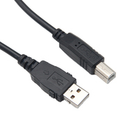 Kabel Data Kecepatan Tinggi USB 2.0 AM ke BM dengan Konektor Khusus