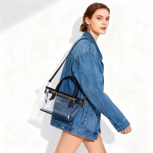 Nuevo Bolso de Mano Transparente de PVC para Mujer, Estilo Casual de Playa, Impermeable, Tipo Bandolera, Bolso Tipo Tote, Bolso Jelly Transparente - Product Image 6