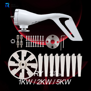 1kw 12v 24v Silent Household Small Horizontal Axis Wind <b>Generator</b> Free Energy <b>Power</b> Portable Windmill for Home Farm - Product Image 2