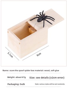 Vente flash - Boîte à araignées amusante et originale - Jouet en bois créatif pour farces - Cadeau d'Halloween pour enfants et adultes - Product Image 6