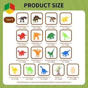 Juego de 45 Juguetes de Dinosaurios de Fábrica QS, Modelo de Animal, Figura de PVC, Simulación de Huevo de Dinosaurio, Rex, <span class=keywords><strong>Saichania</strong></span>, Pterosaurio, Juguetes Sólidos y Resistentes - Product Image 6