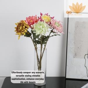 Haute qualité single-Dragon griffe PU fleur de chrysanthème artificielle pour mariage maison Table décoration de noël - Product Image 6