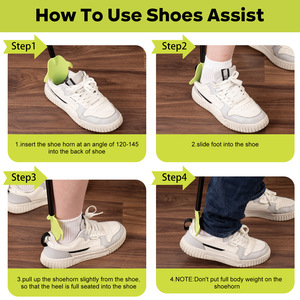 Promotion Convenient Travel Various Sizes Metal Straight Handle Shoehorn for Men Women the Elderly <b>Kids</b> - Product Image 5