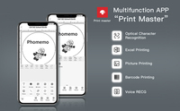 Imprimante d'étiquettes thermique portable Phomemo M110 Mini, multifonction, machine à créer des étiquettes autocollantes pour le bureau, les étiquettes de vêtements