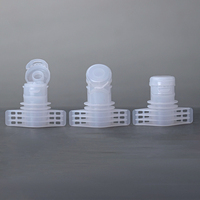 Bouchon à bec verseur en plastique à clapet, anti-déversement, avec bande déchirable de 7,8 mm, pour sachets de shampoing, gel douche, nettoyant visage et cosmétiques