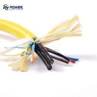 Poliuretano subacuático Multicore Cat6 STP Red Fibra Óptica Potencia Coaxial Rov Ethernet Cable híbrido