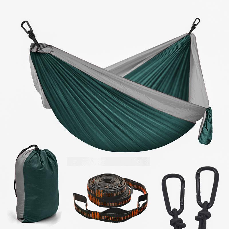 Легкая палатка-гамак для кемпинга OEM 210T одинарная двойная наружная походная нейлоновая кровать для 2 человек