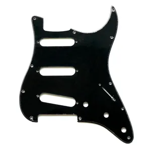 美国标准黑色1层SSS电吉他拾音器，用于ST吉他零件更换在线销售