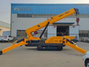 12000kg プレミアム工場用ハンドリングクレーン スパイダークレーン テレスコピックブーム搭載 高安定性 重量物対応スパイダークレーン - Product Image 3