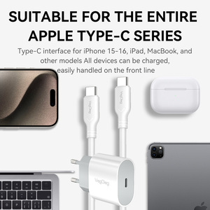 PD ชุดชาร์จเร็ว USB-C <span class=keywords><strong>20W</strong></span>, สายเคเบิล60W Type C ถึง C 1.2เมตร, อะแดปเตอร์ปลั๊ก EU ใช้ได้กับ Huawei, OPPO, VIVO, <span class=keywords><strong>iPhone</strong></span> 15 16 - Product Image 4