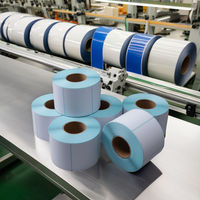 Étiquettes personnalisées pour codes-barres et expédition, autocollants imperméables en BOPP PET, étiquettes thermiques directes, étiquettes imprimées sur mesure