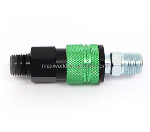 מחבר מהיר מאלומיניום בעל זרימה גבוהה של מילטון עם חלקי פנאומטיקה בציפוי אנודייז צבעוני - Product Image 4