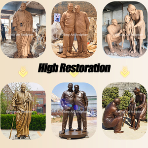 RELONG Life Size Bronze Man <strong>Kiss</strong> Woman Sculpture Custom Available High Quality for Outdoor City Park - Product Image 5