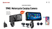 La navigation pour moto de 6.25 pouces prend en charge plusieurs langues Carplay/Android Auto avec TPMS résistant à la chaleur et étanche