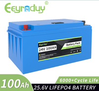 Paket Baterai LiFePO4 12V 100Ah Smart Bluetooth untuk Starter Mobil Pengganti Aki Timbal Asam RV Penyimpanan Energi Surya Kapal Laut