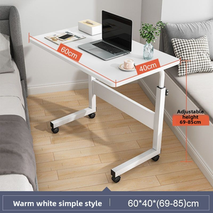 Lazyman Laptop <span class=keywords><strong>Computer</strong></span> Bureau Nachtkastje Slaapkamer Eenvoudige Draagbare Kleine Tafel Opvouwbare Roterende In Hoogte Verstelbare Bijzettafel - Product Image 3