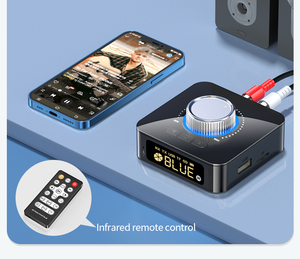 Nuevo Adaptador AUX 2 en 1 Avanzado con Pantalla Digital, Receptor y Transmisor <span class=keywords><strong>de</strong></span> <span class=keywords><strong>Audio</strong></span> BT para Auto, Hogar, PC, TV y Sistema Estéreo - Product Image 5