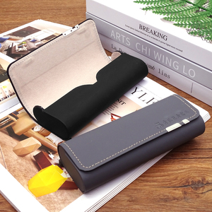 Tùy chỉnh bán buôn da kính trường hợp, xách tay, màu đen, du lịch Quang Học Cận thị kính mát lưu trữ kính trường hợp - Product Image 4