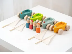 <span class=keywords><strong>Montessori</strong></span> per bambini in <span class=keywords><strong>legno</strong></span> arcobaleno veliero piolo modello <span class=keywords><strong>di</strong></span> gioco educativo impilamento blocchi <span class=keywords><strong>di</strong></span> costruzione giocattoli per bambini - Product Image 6