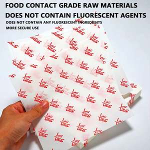 Papiers cirés personnalisés de qualité alimentaire 30*40cm pour emballage de charcuterie, sandwichs et paniers alimentaires, 60gsm - Product Image 3