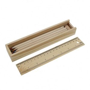 Lot de 12 crayons de couleur à l'huile en bois naturel, écologiques, pour enfants, avec gomme, coffret cadeau scolaire, vente en gros Chine - Product Image 2