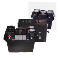 Boîtier de batterie électrique portable DC-DC 8D étanche en ABS/PC PVC pour accessoires de voiture 12V 24V pour le camping stockage d'énergie marine vide